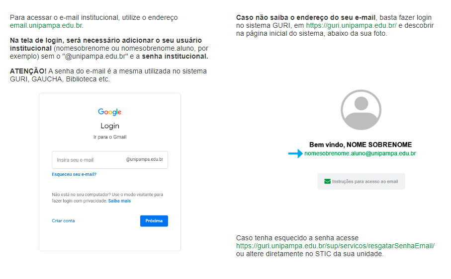 E-mail institucional Aluno E-mail institucional Aluno