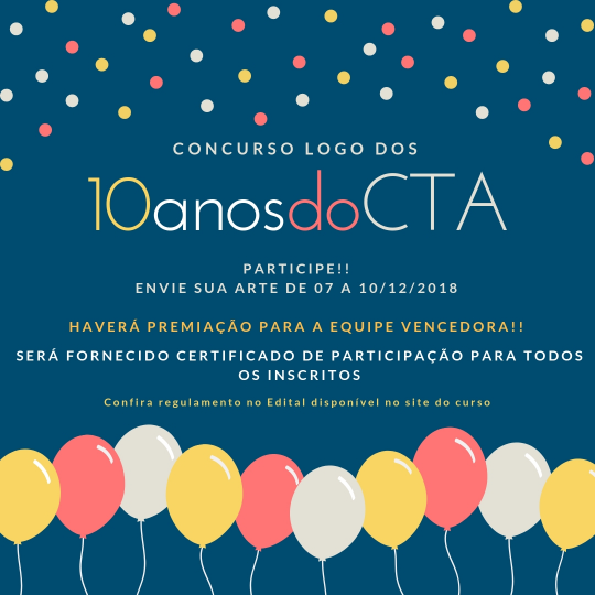 Concurso cultural 10 anos Ciência e Tecnologia de Alimentos Unipampa CTA