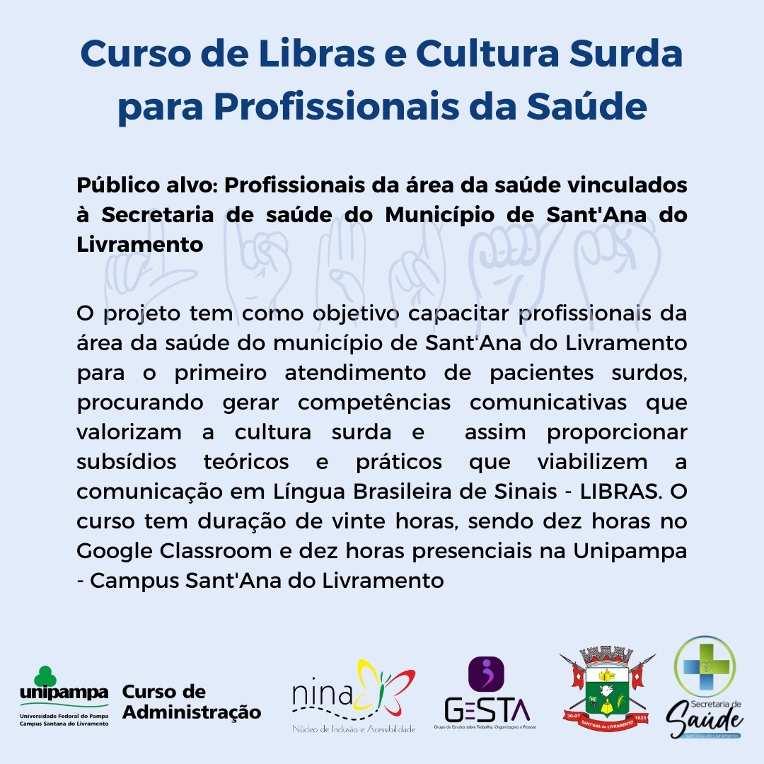 Curso de libras Curso de libras