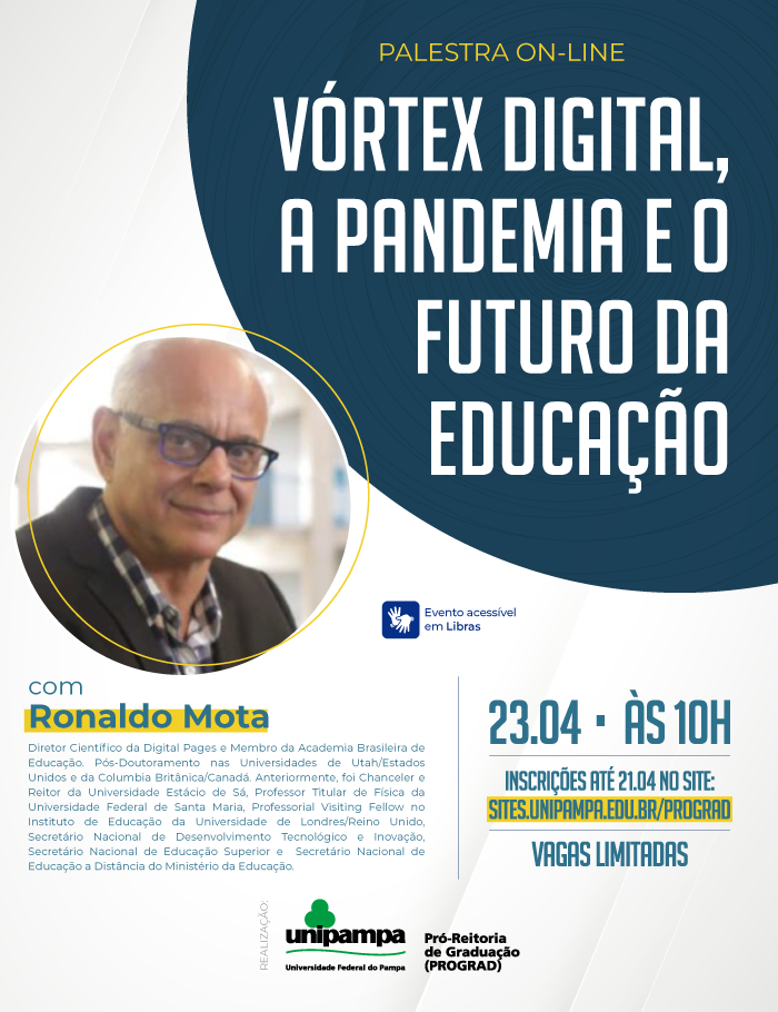 Palestra on-line Vórtex digital, a pandemia e o futuro da educação