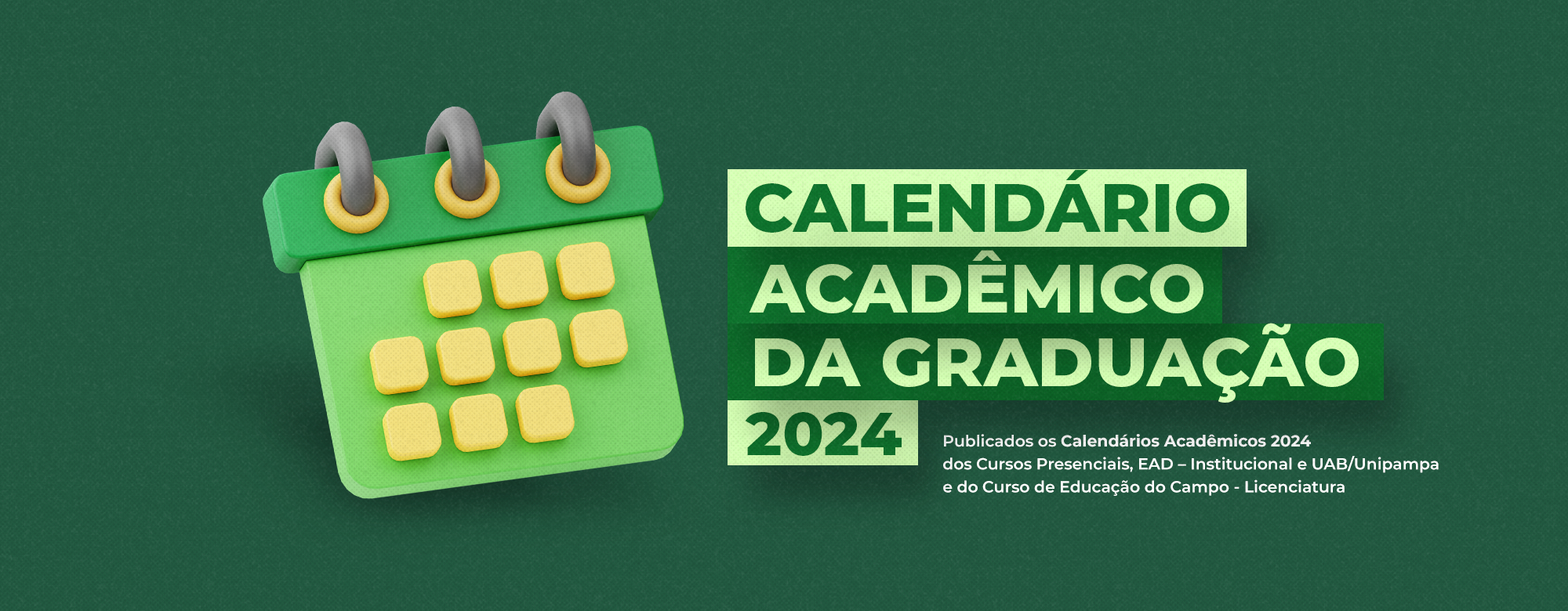 Unipampa aprova calendário acadêmico para 2024
