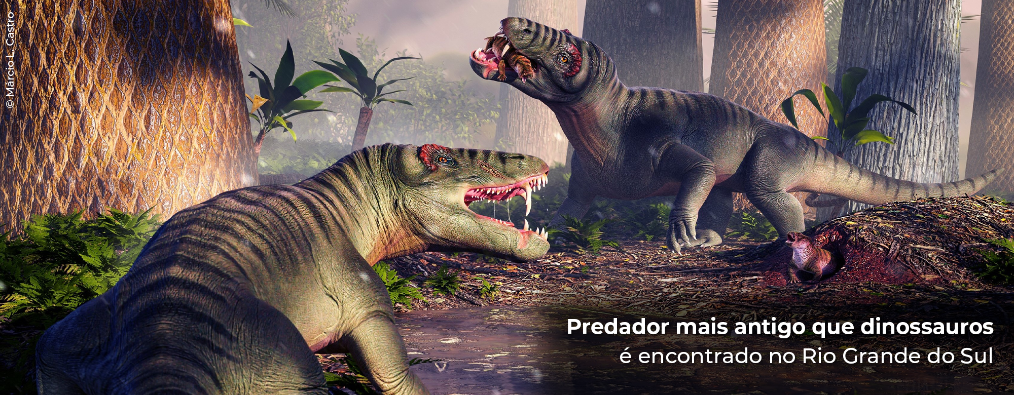 Descoberta: Predador mais antigo que dinossauros é encontrado no Rio Grande do Sul