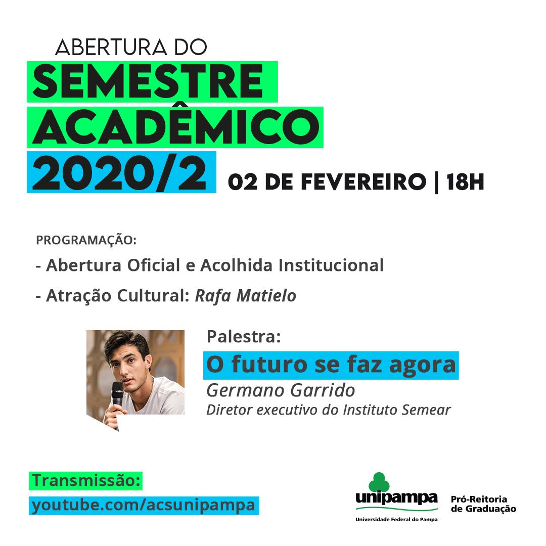 abertura do semestre acadêmico 2020-02