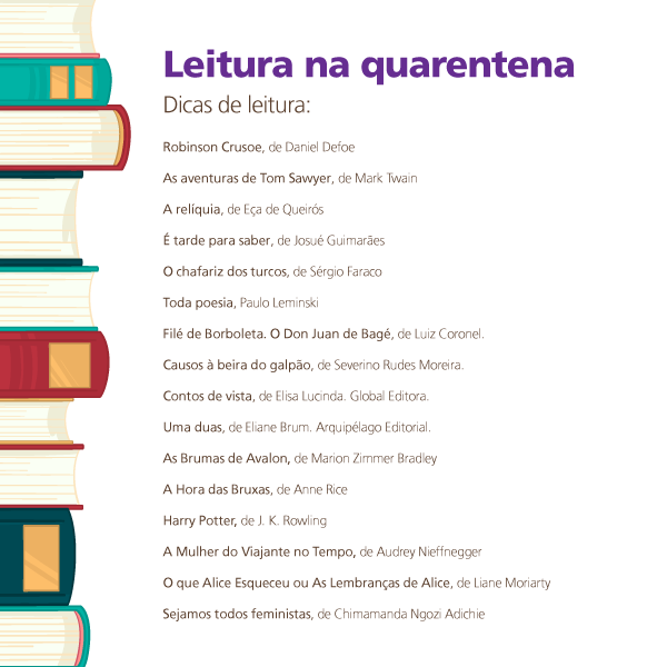 Quarentena literária: professoras da Unipampa sugerem leituras para os dias de isolamento