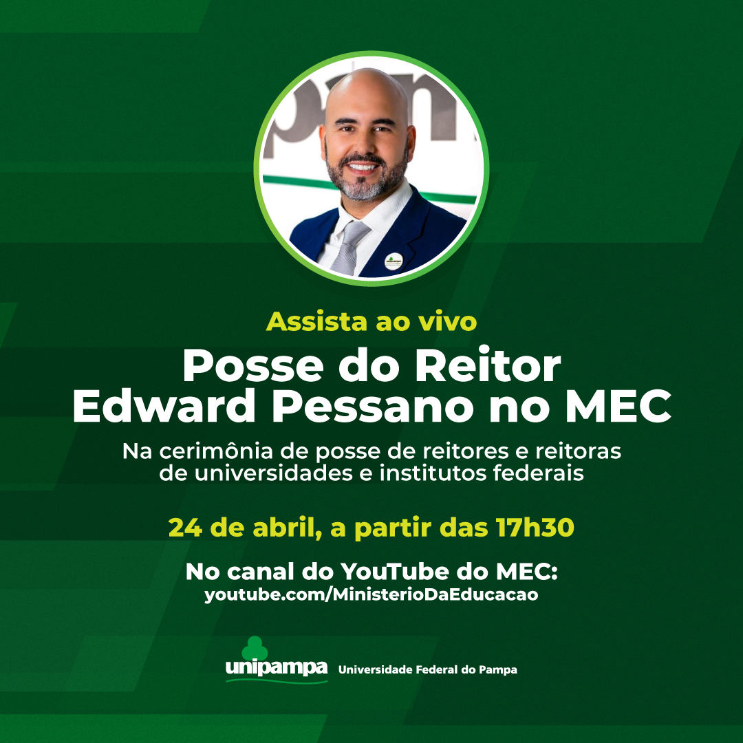 Reitor da Unipampa será empossado nesta quarta, 24, em Brasília