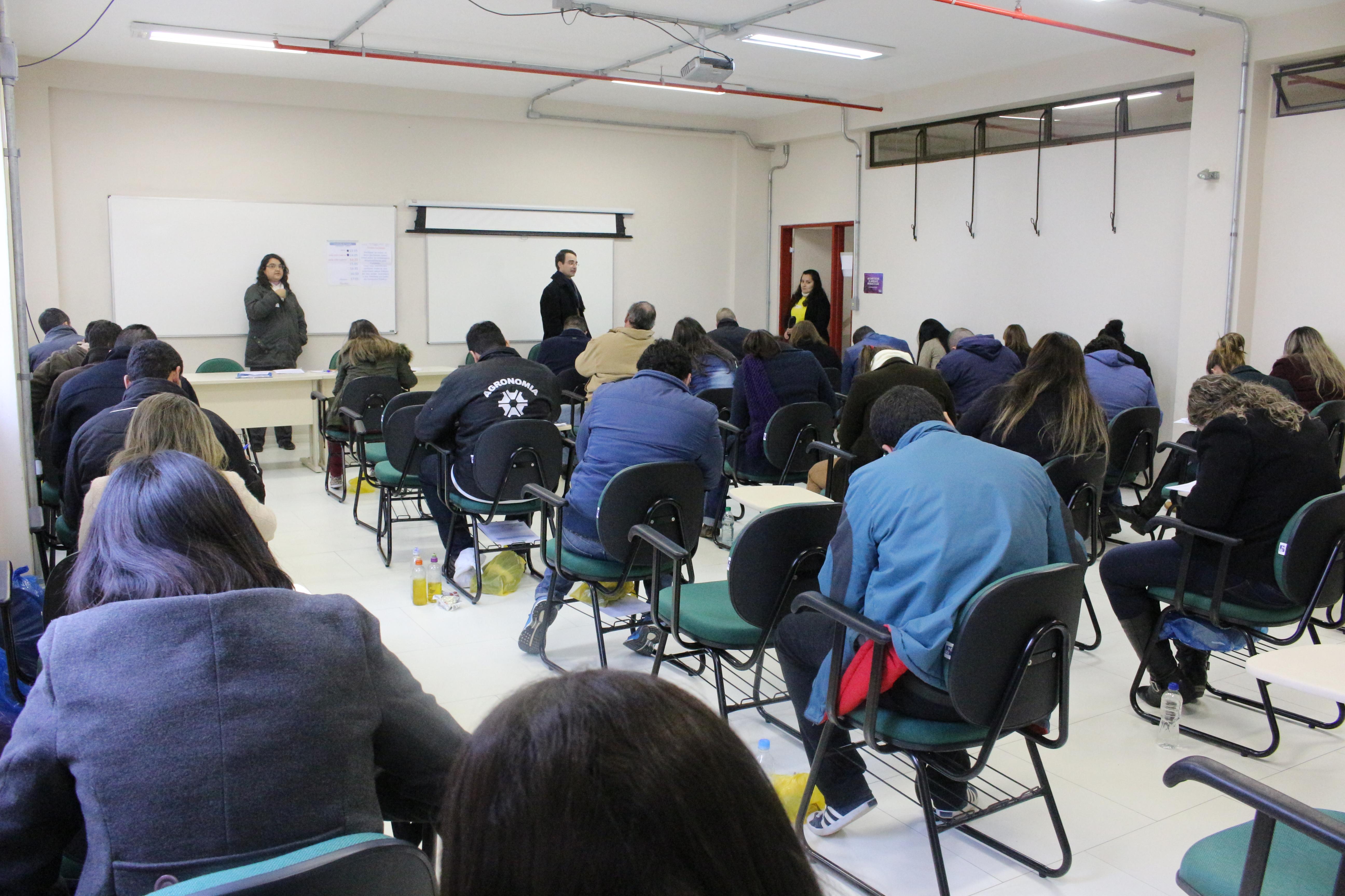 As salas de aula ficaram lotadas. Foto: Tamíris Centeno/Unipampa
