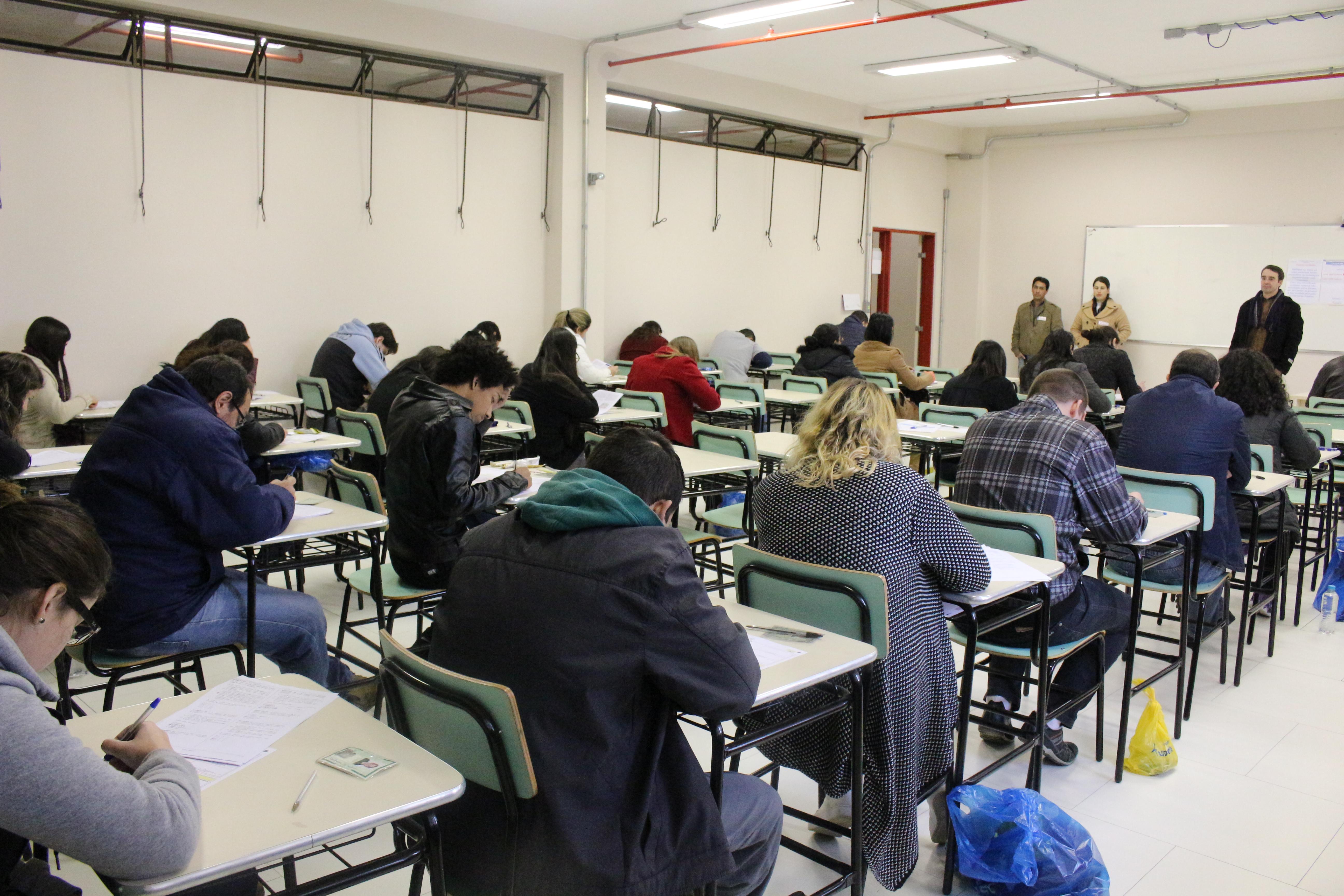 As salas de aula ficaram lotadas. Foto: Tamíris Centeno/Unipampa