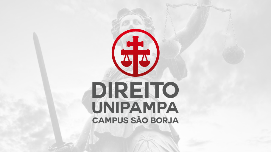 Identidade visual do curso de Direito no Campus São Borja.