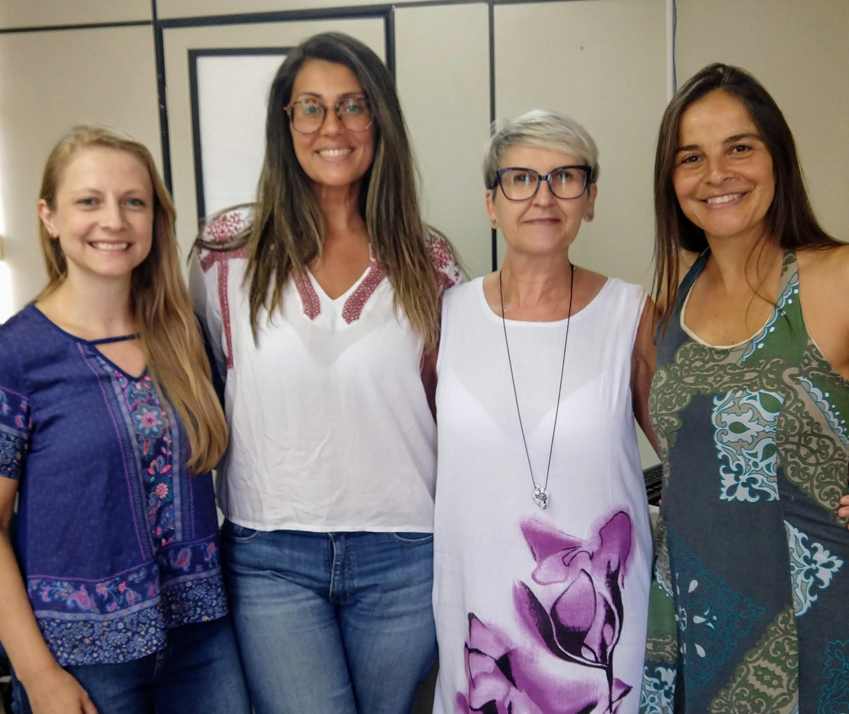 Mulheres na gestão do Campus Uruguaiana da Unipampa - Raquel Garcia, Carina Brum, Elena Mello, Claudia Duarte 