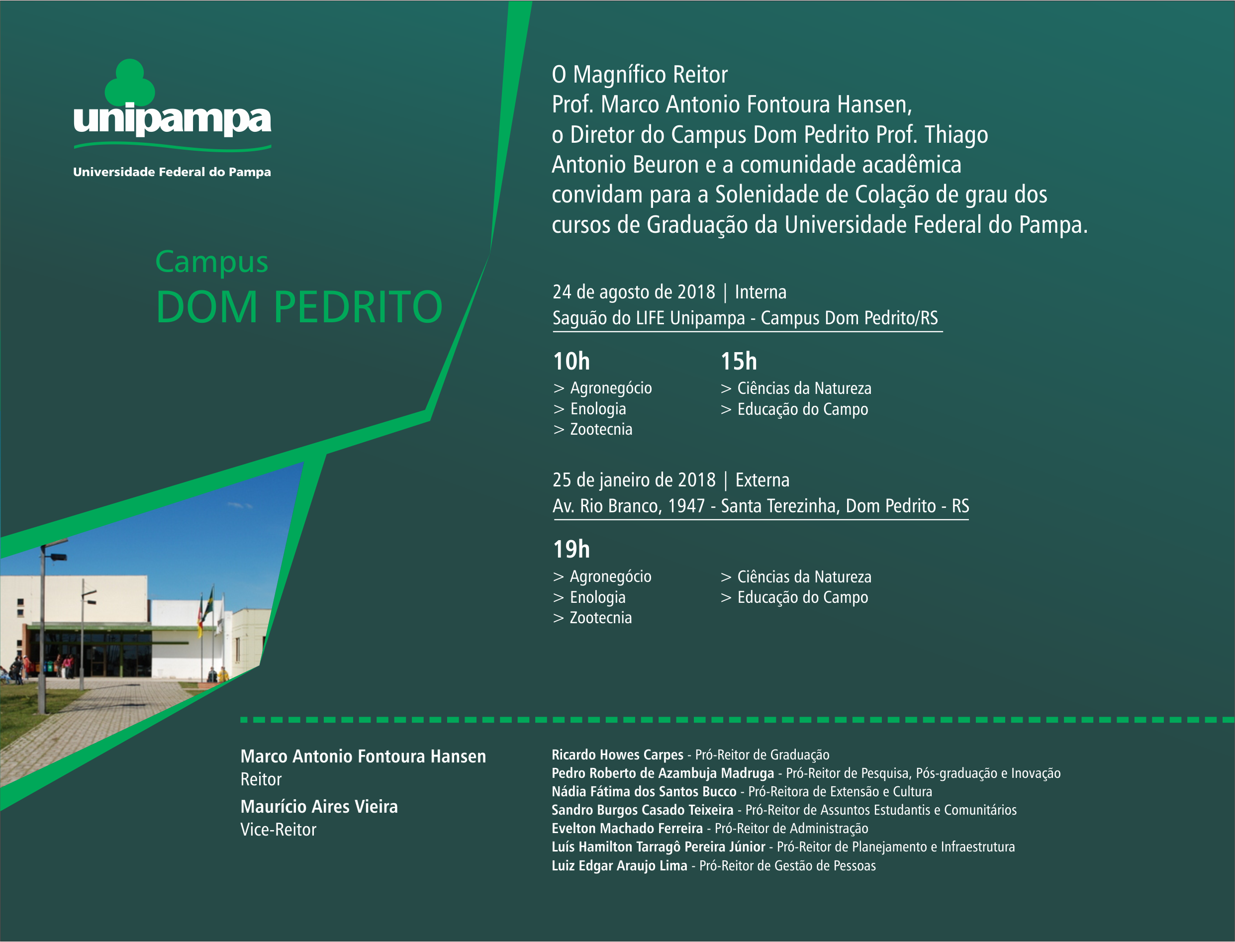 Convite Dom Pedrito