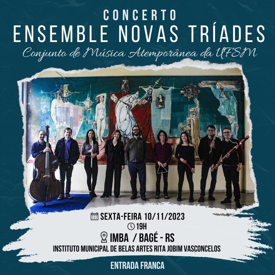 Curso de Música da Unipampa promove concerto “Concerto Ensemble Novas Tríades” nesta sexta-feira