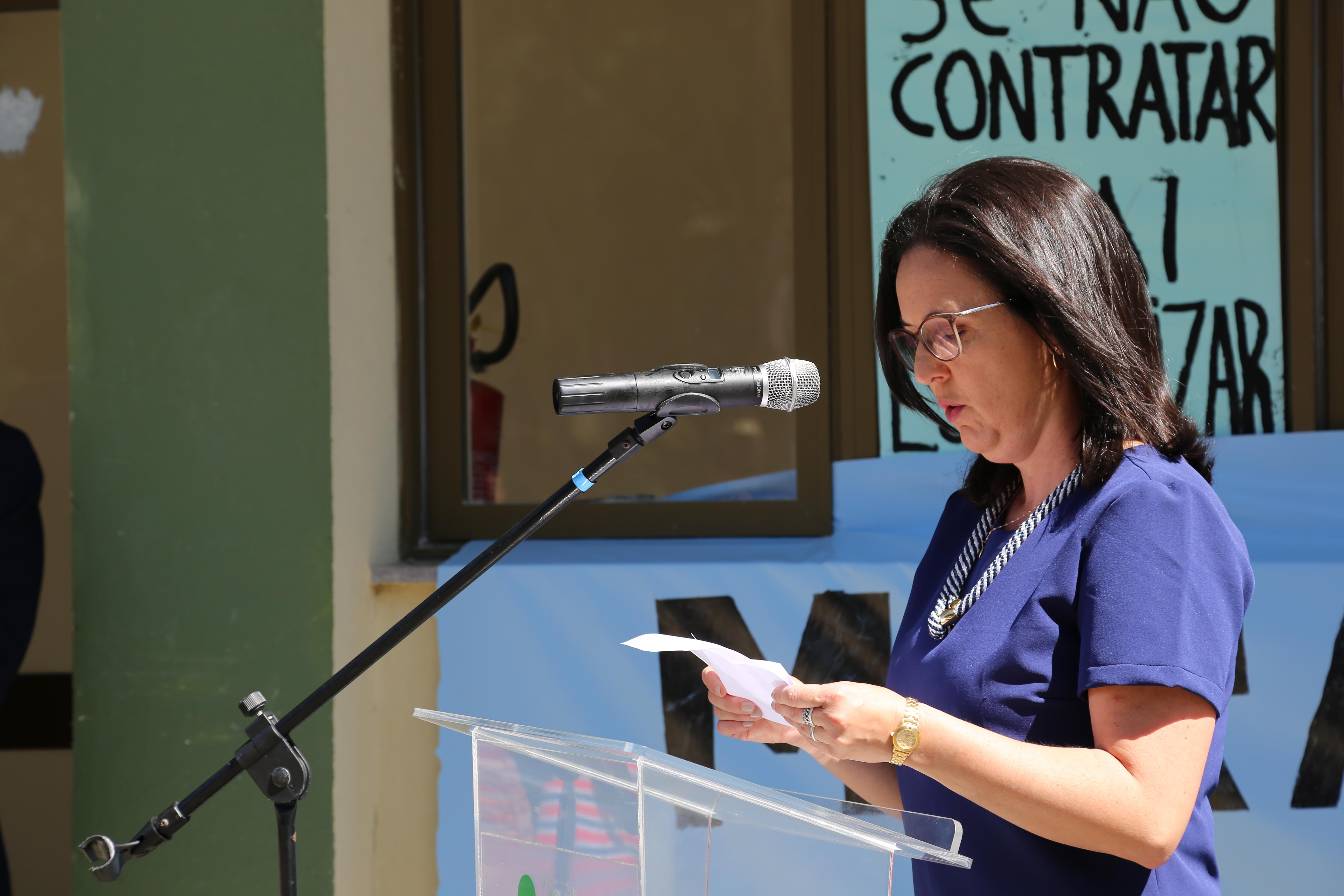 Professora Cláudia Pérez falou sobre a inauguração do Centro EaD
