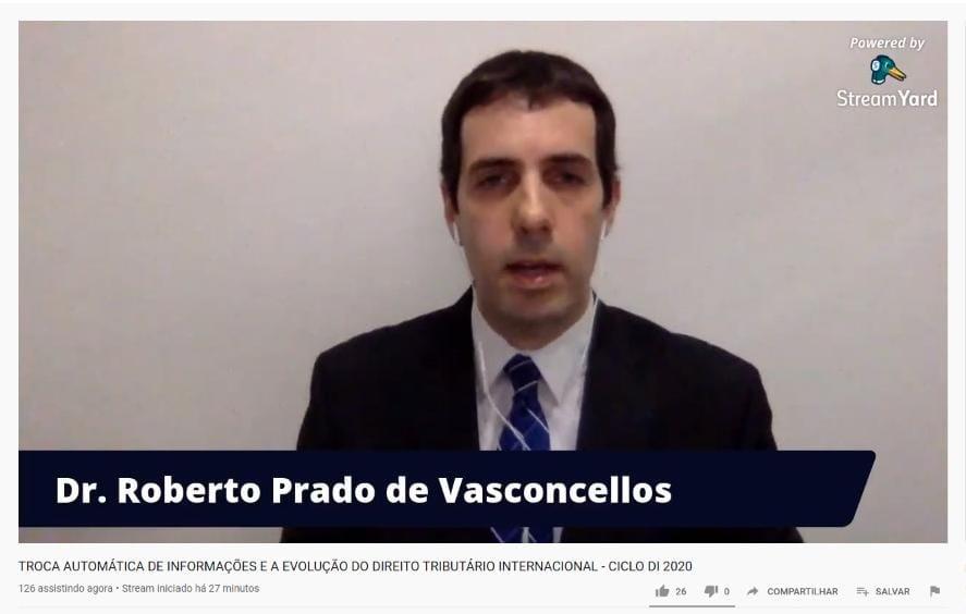 O advogado Roberto Prado de Vasconcellos ministrou a palestra sobre Direito Tributário Internacional