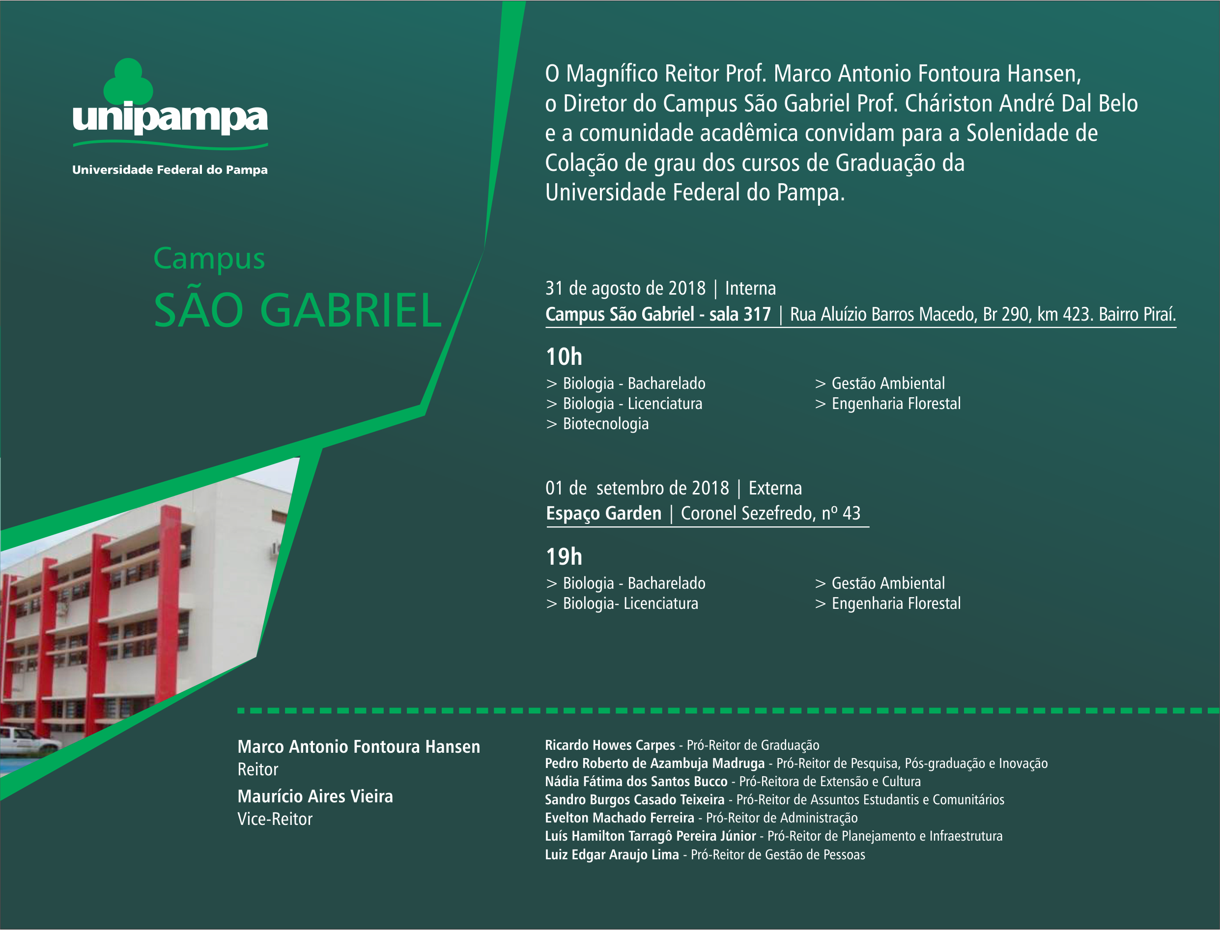 Convite São Gabriel