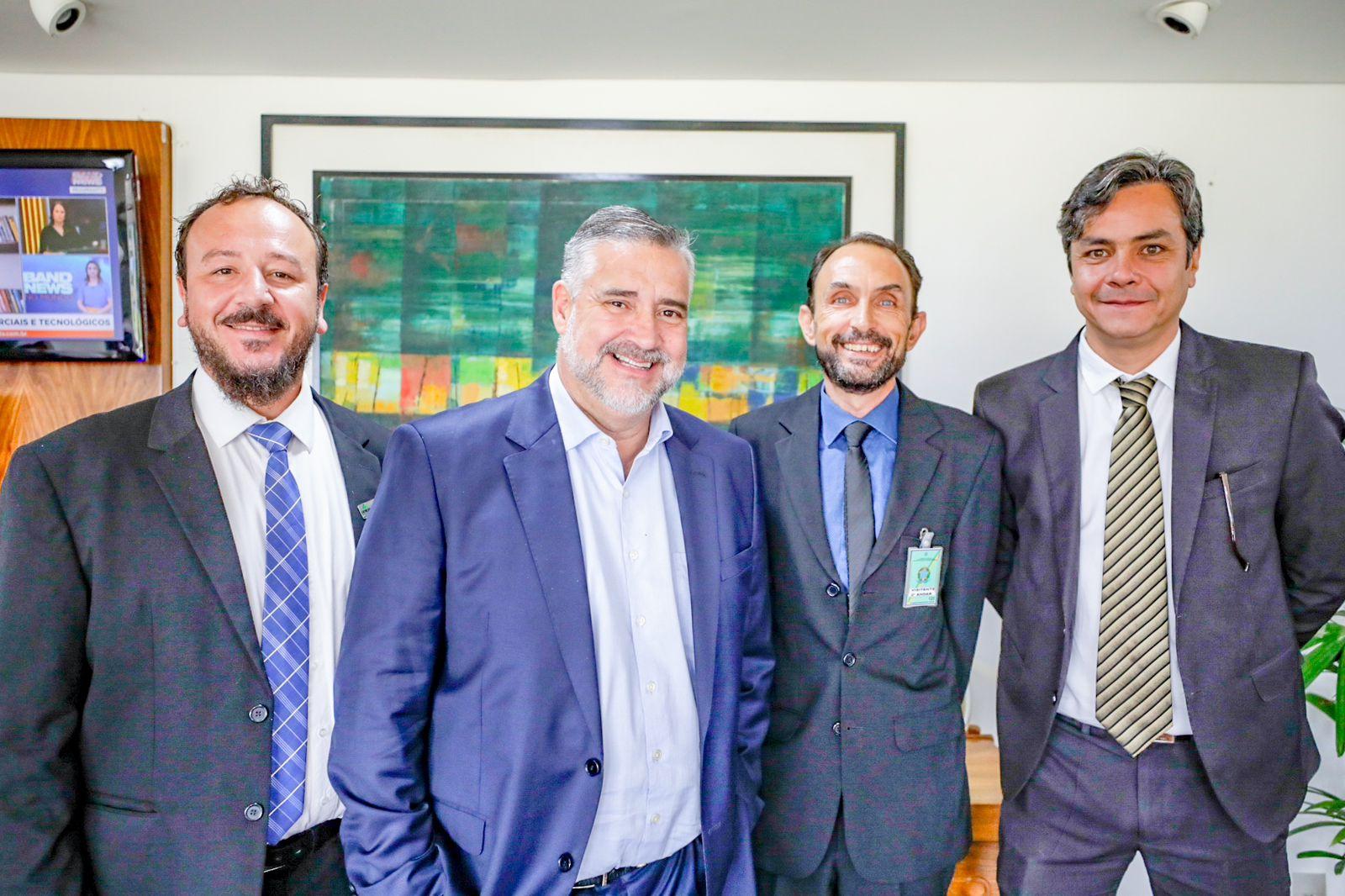 O diretor do Campus Caçapava do Sul cumpriu agenda em Brasília com o ministro Paulo Pimenta, Giordano Borba e Paulinho Parera. 