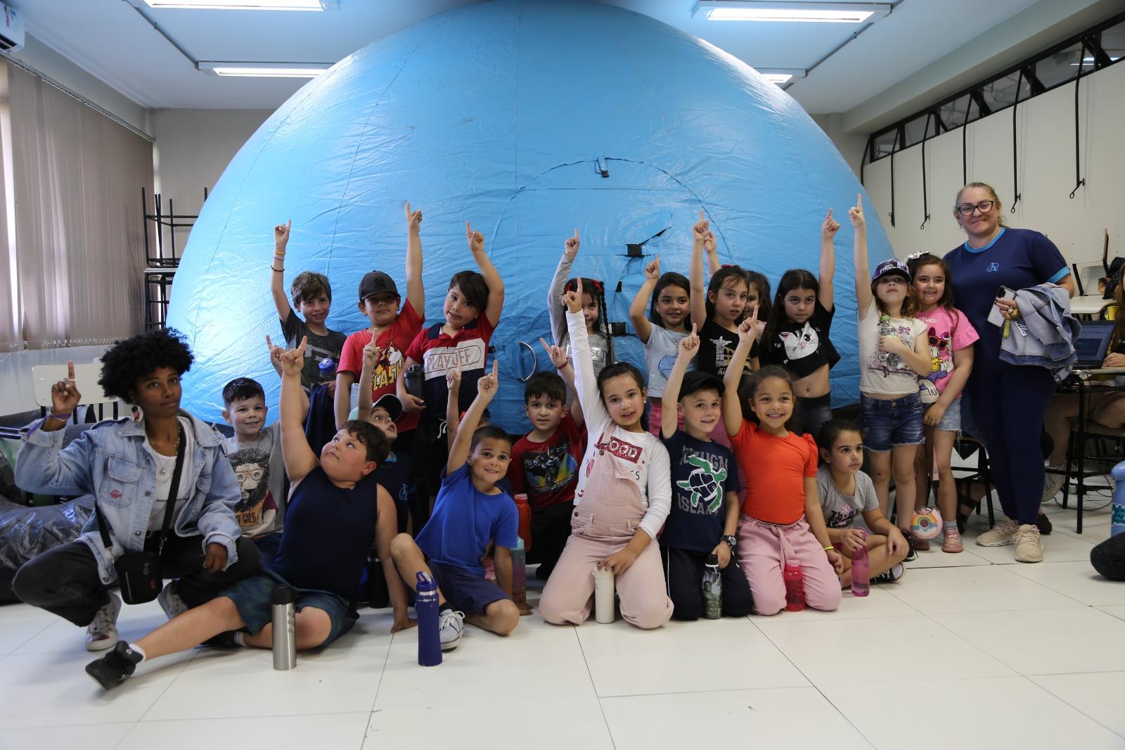 Planetário móvel recebe escolas de Caçapava do Sul e região - Foto: Andriel Martinez