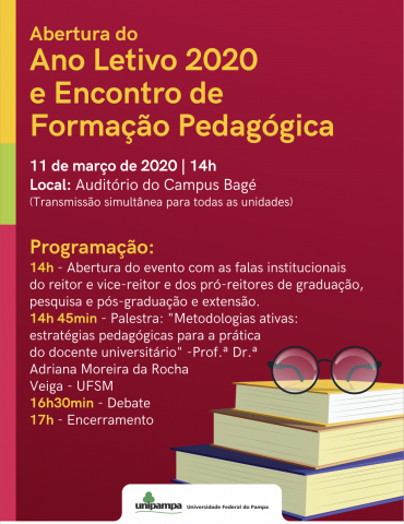 Abertura do Ano Letivo 2020 e Encontro de Formação Pedagógica - Foto: Divulgação