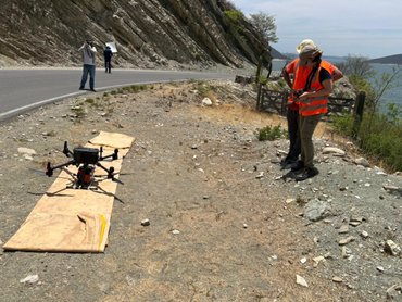 Integrantes do projeto realizaram a análise do local com auxílio de equipamentos de última geração (Foto: Felipe Guadagnin)