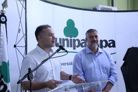Ministro do Transporte, Renan Filho, e Ministro-Chefe da Secretaria de Comunicação Social, Paulo Pimenta - Foto: Franceli Couto