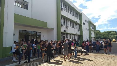 Campus São Borja contou com atividades de integração entre veteranos e calouros - Foto: Micael Olegário