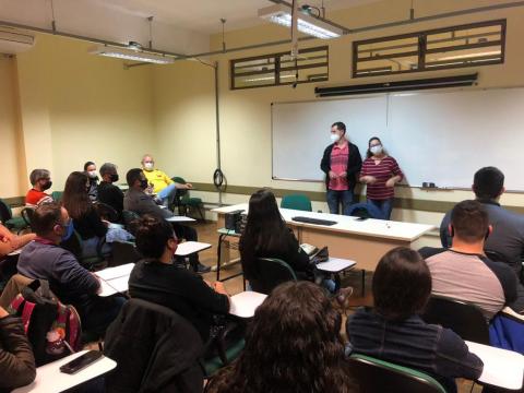 Primeiro dia de aulas presenciais no Campus São Gabriel, após restrições impostas pela pandemia - Divulgação