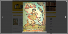 Capa de cartilha titulada Sarita, com o desenho de uma menina em paisagem campestre