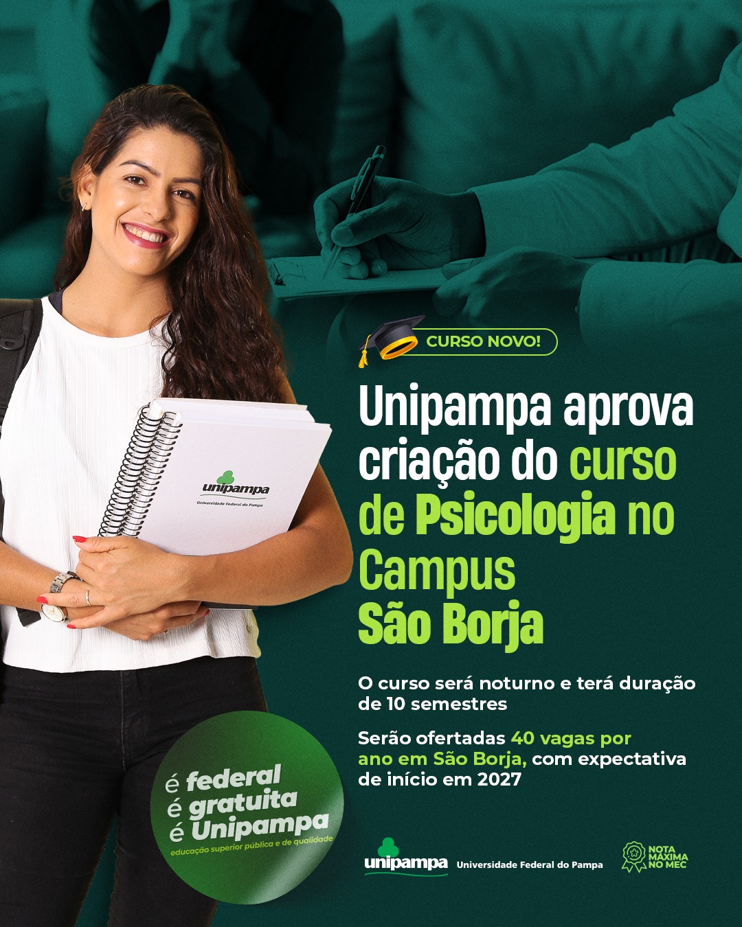 Unipampa aprova criação do curso de Psicologia Unipampa aprova criação do curso de Psicologia