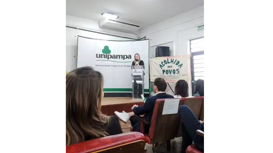 Fala da diretora do campus Uruguaiana na Cerimônia de Colação de Grau Interna Fala da diretora do campus Uruguaiana na Cerimônia de Colação de Grau Interna